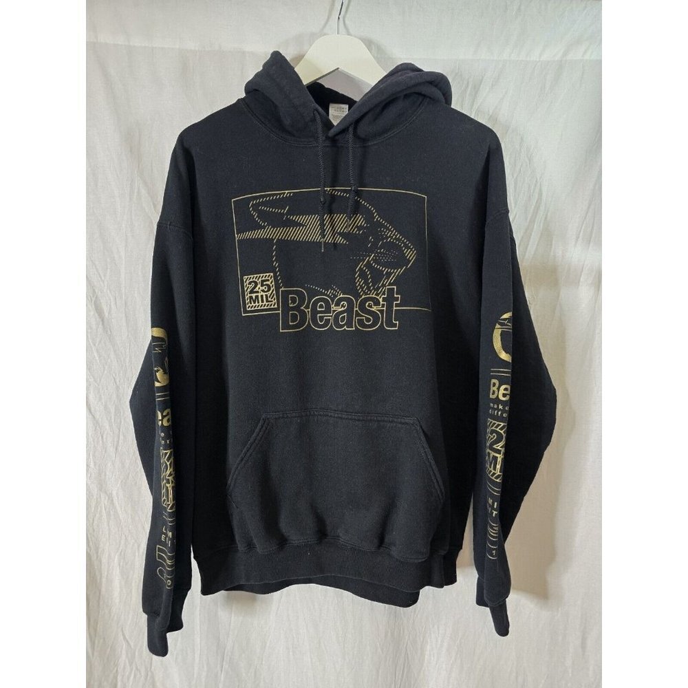 Mr Beast 25 Mil Subscribers Ltd Edition Hoodie Black Subscriber Special SZ Large